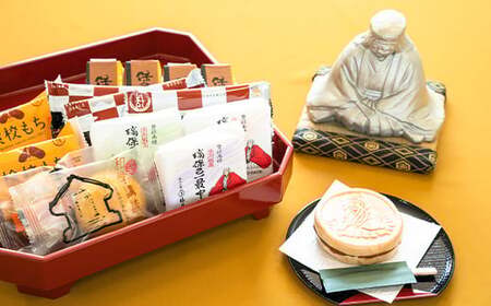 「塙 保己一物語」 銘菓5種類詰合せ 菓子 セット 詰合せ 最中 求肥餅 羊羹 まんじゅう サブレ ご当地 銘菓 ギフト 贈り物 名産 おやつ お茶請け 食品 関東 F5K-533