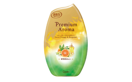 エステーお部屋の消臭力Premium　Aroma　スイートオレンジ＆ベルガモット18個１ケース  F5K-643