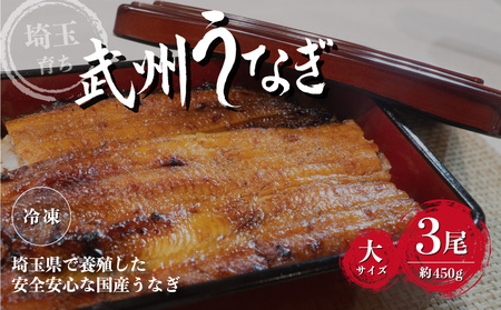 うなぎ 国産うなぎ蒲焼 3尾 冷凍真空パック 約450g | うなぎ うなぎ うなぎ うなぎ うなぎ