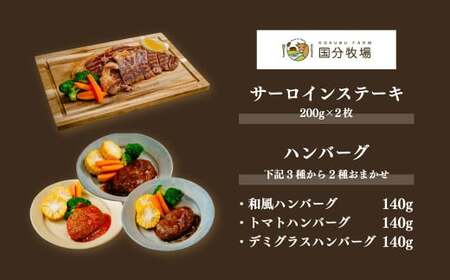 コエドビール 6本 & サーロインステーキ200g×2枚 ハンバーグ2種｜地ビール 国産牛