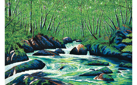 版画 「緑渓」 | 版画 セリグラフ | 埼玉県東松山市 | ふるさと納税