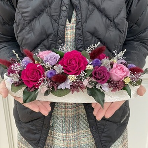 AJ207-1 プリザーブドフラワー 【プレジール/ディープルビー】 春日部市 シュガーパイン