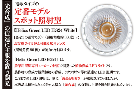 BN038　植物育成ライト「ヘリオスグリーンLED（ホワイト）」