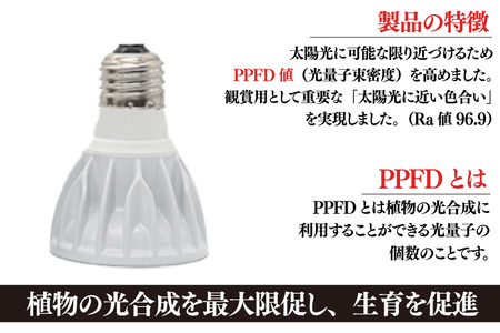 BN040　植物育成ライト「ヘリオスグリーンLED（HG10ホワイト）」