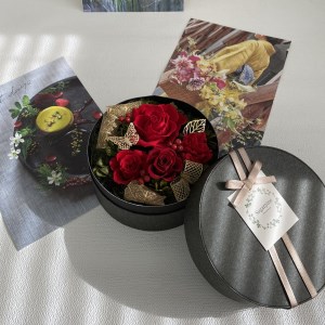 AJ018-1 プリザーブドフラワーアレンジ【アムール/レッド】春日部市 シュガーパイン