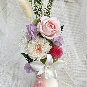 AJ013-1  プリザーブドフラワー　心音　桃　春日部市 シュガーパイン