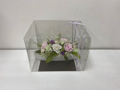 AJ068-1 プリザーブドフラワーアレンジ【ミニョン/ピンク】春日部市 シュガーパイン