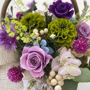 AJ121-1   プリザーブドフラワー　【パニエ】　春日部市シュガーパイン