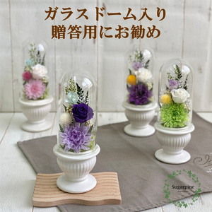 AJ126-1 プリザーブドフラワー 和花 うす紫