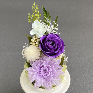 AJ126-1 プリザーブドフラワー 和花 うす紫