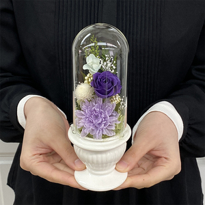 AJ126-1 プリザーブドフラワー 和花 うす紫