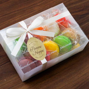 スイーツ マカロン 10個 ポムホッペ お菓子 デザート ギフト ショコラ チョコ チョコレート 塩 キャラメル フランボワーズ オレンジ パッション フルーツ ピスタチオ カフェ コーヒー カシス パティスリーポムホッペ  埼玉県 羽生市