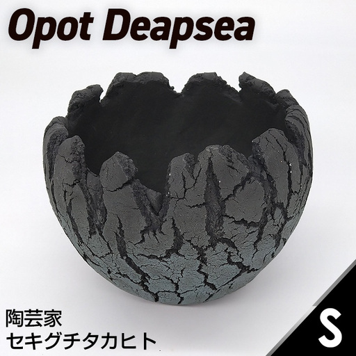 陶芸家セキグチタカヒトの植木鉢 Opot Deapsea Sサイズ No.167