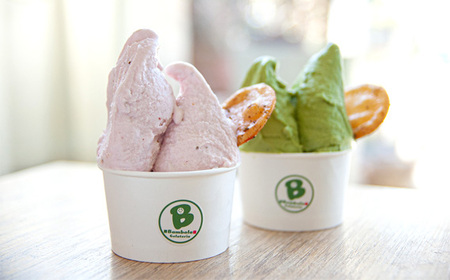 老舗煎餅店プロデュースのジェラート おまかせ6個セット＊煎餅付＊ No.110