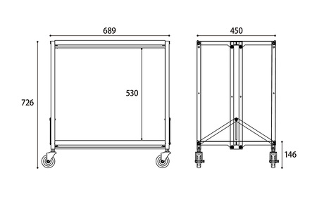 シャリエワゴン2段式 No.532