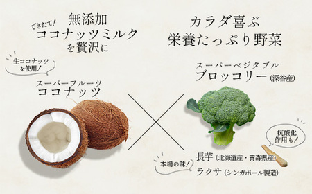 ココナッツスープ4種 6個セット（ラクサ・かぼちゃ入りラクサ・深谷ブロッコリー・長芋）　【11218-0873】