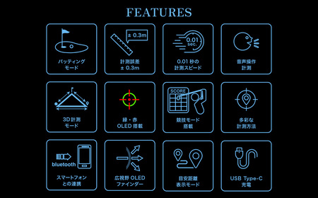 Shot Navi Voice Laser GR Leo PRO(ショットナビ ヴォイスレーザーGRレオ プロ)<カラー:カーボングレー> 【11218-0933】