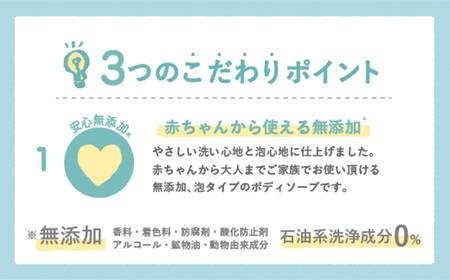 ペリカン石鹸【無添加】泡ボディソープ・釜焚き純植物石鹸セット　【11218-0559】