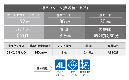 電動自転車 ブリヂストン アシスタU STD 買い物向け 26インチ