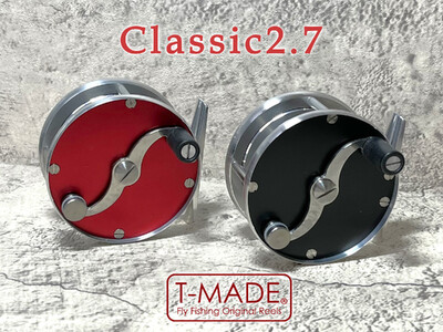 【レッド】T-MADE　Classic2.7リール　釣り リール フィッシング 渓流釣り