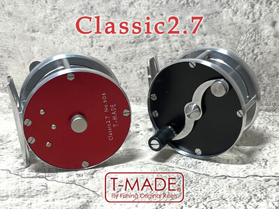 【レッド】T-MADE　Classic2.7リール　釣り リール フィッシング 渓流釣り