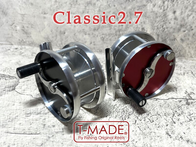 【レッド】T-MADE　Classic2.7リール　釣り リール フィッシング 渓流釣り