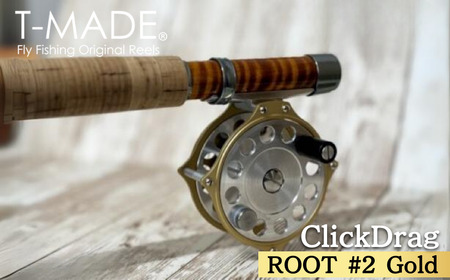 T-MADE ROOT#2 リール ゴールド | フライフィッシング リール 草加市