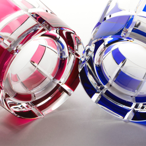 江戸切子 市松文様 【ペア】 M-285-2    | 江戸切子 グラス 芸術 埼玉県 草加市