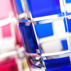 江戸切子 市松文様 【ペア】 M-285-2    | 江戸切子 グラス 芸術 埼玉県 草加市