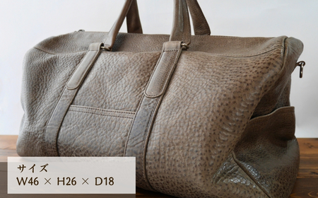 ＜グレー＞ 革職人がつくる ボストンバッグ | ボストンバッグ アレス 埼玉県 草加市