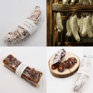 【贅沢な食卓セット】白カビドライソーセージ＆シャルキュトリー＆スイーツ 計9品セット 豚肉 豚レバー ベーコン おつまみ 盛り合わせ お取り寄せ ギフト デザート 北海道 せたな町 ふるさと納税