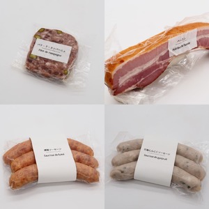 【贅沢な食卓セット】白カビドライソーセージ＆シャルキュトリー＆スイーツ 計9品セット 豚肉 豚レバー ベーコン おつまみ 盛り合わせ お取り寄せ ギフト デザート 北海道 せたな町 ふるさと納税