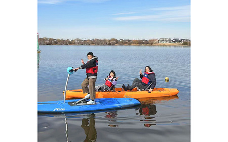 HOBIE体験（60分）チケット ／ スポーツ ウォータースポーツ アクティビティ カヤック 足漕ぎカヤック ボート 初心者 楽しい 越谷レイクサイドマリーナ 大相模調節池 埼玉県 No.274
