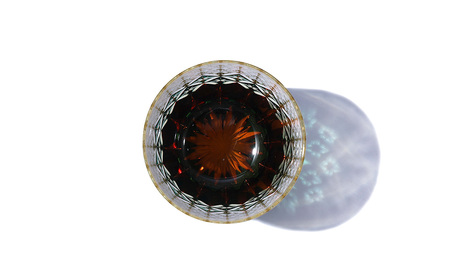 伝統工芸士作・江戸切子 ／ ロックグラス グラス 酒器 杯 盃 さかずき きりこ キリコ 工芸品 伝統工芸 伝統的 ガラス工芸 硝子 埼玉県 No.294