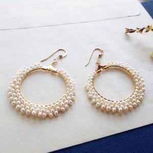 淡水パールのピアス【配送不可地域：沖縄県】【1639175】