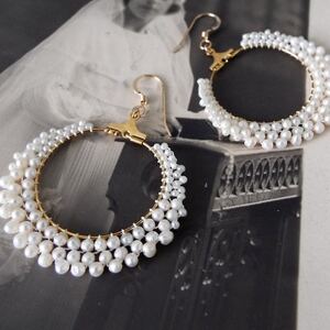 淡水パールのピアス【配送不可地域：沖縄県】【1639175】