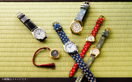 【和心】和素材を取り入れた個性ある日本製レディース腕時計　WA-001L-I_装飾品・工芸品  服飾小物   家電製品 時計  _【1133081】