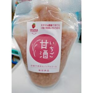 入間市産3種の完熟いちごの「甘酒」200ml×6本セット 砂糖不使用・ノンアルコール【1441369】