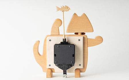 【振り子時計】猫の時間【ハンドメイド】【1454482】