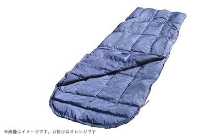 非常用羽毛コンパクト寝袋 オレンジ【1590073】
