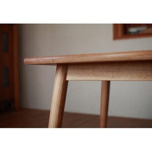 【開梱設置】ダイニングテーブル(ST-01)　クルミ　サイズオーダー　無垢　木製【配送不可地域：離島・沖縄県】【1585047】