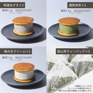 生どら狭山茶ティーセット　(生どら3種5個、ティーバッグ5個)【配送不可地域：離島】【1609166】