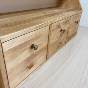 【完全国内生産】W90　無垢材　ローボード　引き出し　チェスト　ha14【1656532】