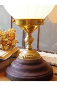 職人が1つ1つ丁寧に手作り！アンティーク調テーブルランプＤ