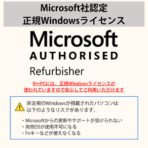 無期限保証リユースパソコン RPC VersaPro VKT16/X-9