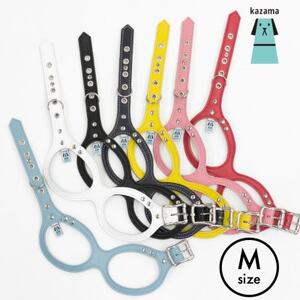 メガネハーネス【Mサイズ 】ホワイト(本革製)kazama standard【1403868】