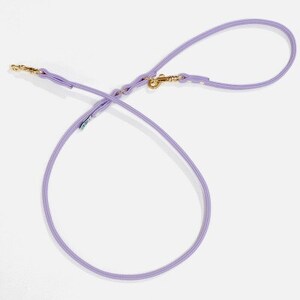 丸めリード【Mサイズ】ライラック ゴールド金具(本革製) kazama premium【1482994】