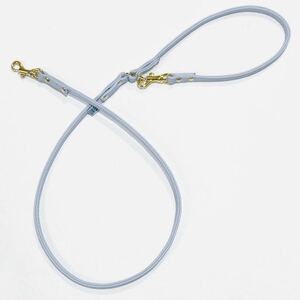 丸めリード【Mサイズ】サムシングブルー ゴールド金具(本革製) kazama premium【1641427】