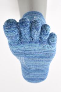 R×L(アールエル)EVO-FL ランニングソックス ロング(5本指)ブラウン Mサイズ