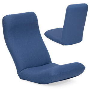 産学連携　リラックス座椅子5ーM　ブルー【1455355】